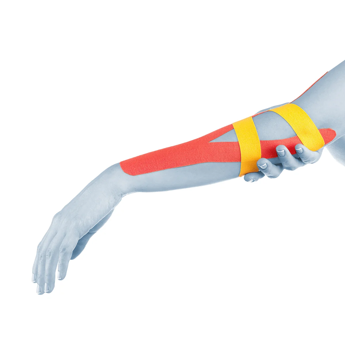 arm with therapeutic tape