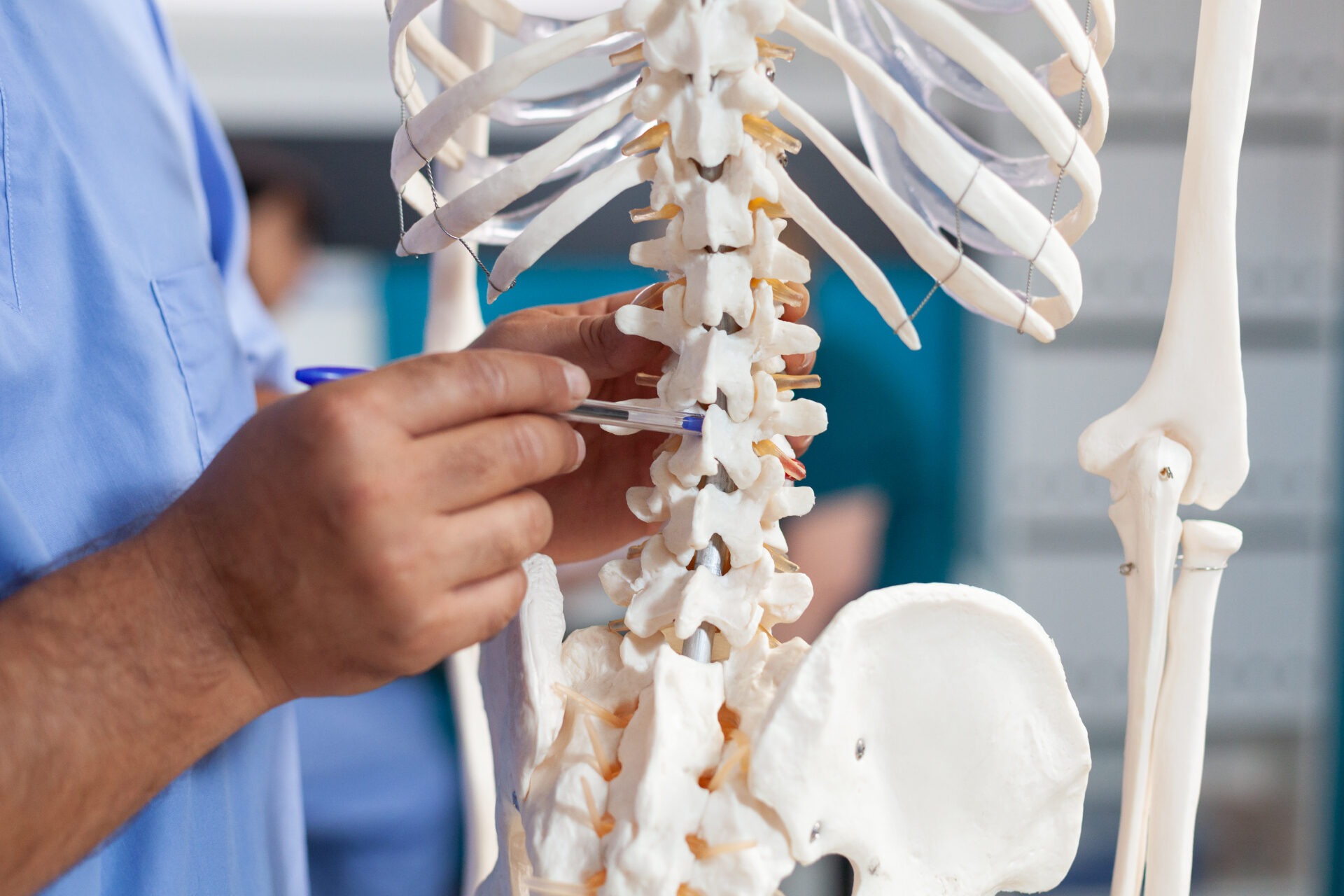 close up of nurse pointing at spine bones on human 2025 02 19 05 45 02 utc 1