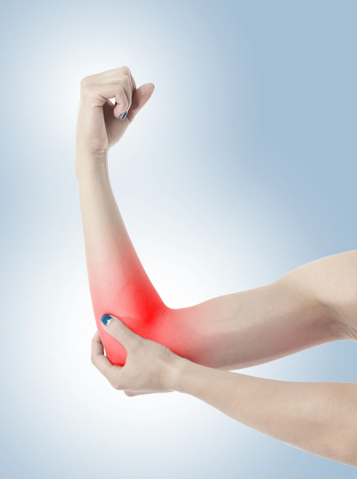woman with arm pain on a light background 2026 03 26 05 11 55 utc